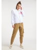 myMo Damen Satinblouson in Weiss