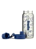 Ergobag Edelstahl Trinkflasche in blau