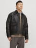 Jack & Jones Lederjacke in Brown Stone