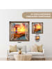 MuchoWow Leinwand Bilder Dunkelorange
