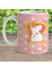 Mr. & Mrs. Panda Becher Einhorn König ohne Spruch in Rot Pastell