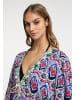 IZIA Damen Kimono in Blau Mehrfarbig