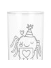 Mr. & Mrs. Panda Longdrinkglas Spinne Agathe Brief mit Spruch in Transparent
