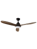 Beliani 2-tlg Deckenventilator mit Licht MOYAR in Braun/Schwarz