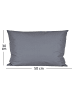 JACK 1x Outdoor Kissenhülle 30x50cm Uni in Blaugrau