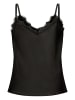 Zero  Satintop mit Spitze in Black Beauty