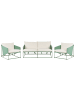 Beliani 3-tlg Lounge Set PONTE in Grün/Beige