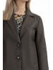 DreiMaster Damen Lederblazer in Taupe