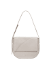 DuDu Formentera Schultertasche Leder 34 cm pearl grey