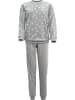 REDBEST Single-Jersey Schlafanzug in grau meliert