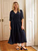 sheego Maxikleid in tiefblau