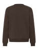 Kaffe Sweatshirt KAliddy Loose fit in Seal Brown W. Blue Heart