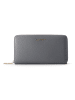Lazarotti Bologna Leather XL Zip-Around Geldbörse Leder 19 cm grey