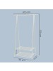SONGMICS Wäscheständer Pataye in Weiß - (B)87.5 x (H)155 x (T)41 cm