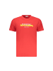 Iceberg Rotes Baumwoll-T-Shirt