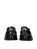 Versace Schwarz Leder Slip-On Loafer