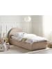 Beliani Kinderbett ANET in Beige/Heller Holzfarbton - (W) 106 x (H) 100 x (L) 218 cm