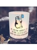 Mr. & Mrs. Panda Windlicht Pinguin  Sauerstoff mit Spruch in Transparent