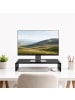 relaxdays Monitorständer in Schwarz - (B)50 x (H)10 x (T)20 cm
