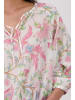 monari Bluse mit Allover-Blumenmuster und Gummizug in Champagne Beige Gemustert