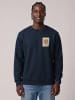 wat? Apparel Sweatshirt Tarot The Pizza in Dunkelblau