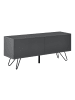 en.casa Sideboard Bollebygd in Grau (H)46.5cm (B)110cm (T)30cm