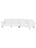 Beliani 3-Sitzer Sofa KANSSELI in Weiß/Schwarz - (W) 341 x (H) 70 x (L) 115 cm