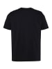 Men Plus Kurzarm T-Shirt in schwarz