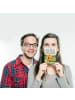 Mr. & Mrs. Panda Grußkarte Fuchs Lieferung Pommes Design mit Spruch in Weiß