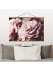 WALLART Stoffbild mit Posterleisten - Shabby Rosa Rose Pastell in Rosa