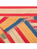 Pergamon Baumwolle Natur Kelim Teppich Lina Stripes in Rot Gelb