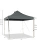 COSTWAY 3x3m Pavillon in Grau