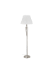 relaxdays Stehlampe "Antik" in Silber/ Weiß - (H)157 x Ø 42 cm