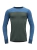 DEVOLD M KVITEGGAMERINO 230 SHIRT in Blau