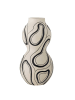 Bloomingville Vase NICOLA Weiß Schwarz 34x17 cm