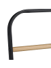 relaxdays Kleiderständer in Schwarz/ Natur - (B)41 x (H)140 x (T)41 cm