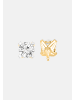 Ethische Diamanten Ohrringe aus 375 Gelbgold mit Lab Grown Diamant