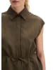 Marc O'Polo Ärmellose Crinkle-Bluse regular in Dark Brown