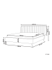 Beliani 2-tlg Doppelbett BRIN in Beige/Schwarz