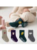 Yalion 3er-Set: Antirutschsocken Vollplüsch combi1 in Bunt
