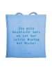 Mr. & Mrs. Panda Shopping Tasche Spruch Hoffnung Montag mit Spruch in Sky Blue