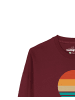 wat? Apparel Sweatshirt Retro Sunset Ocean in Weinrot