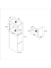 ebuy24 Badschrank Tasalo weiß Weiß 25 x 48 cm