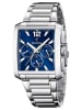 Festina Armbanduhr für Herren Rechteckig Blau / Silber