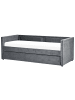 Beliani Tagesbett MIMIZAN in Grau - (W) 184 x (H) 76 x (L) 216 cm