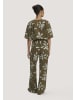 Hessnatur Print Jersey Overall in goldoliv