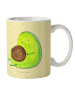 Mr. & Mrs. Panda Tasse Avocado Pfeifen ohne Spruch in Gelb Pastell