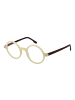 Johnny Loco Unisex Optische Fassungen Rund Creme