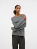 Vero Moda Strickpullover in Medium Grey Melange