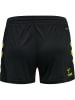 Hummel Verstellbare Taille Kurze Hose Hmlcore Damen in BLACK/LIME POPSICLE